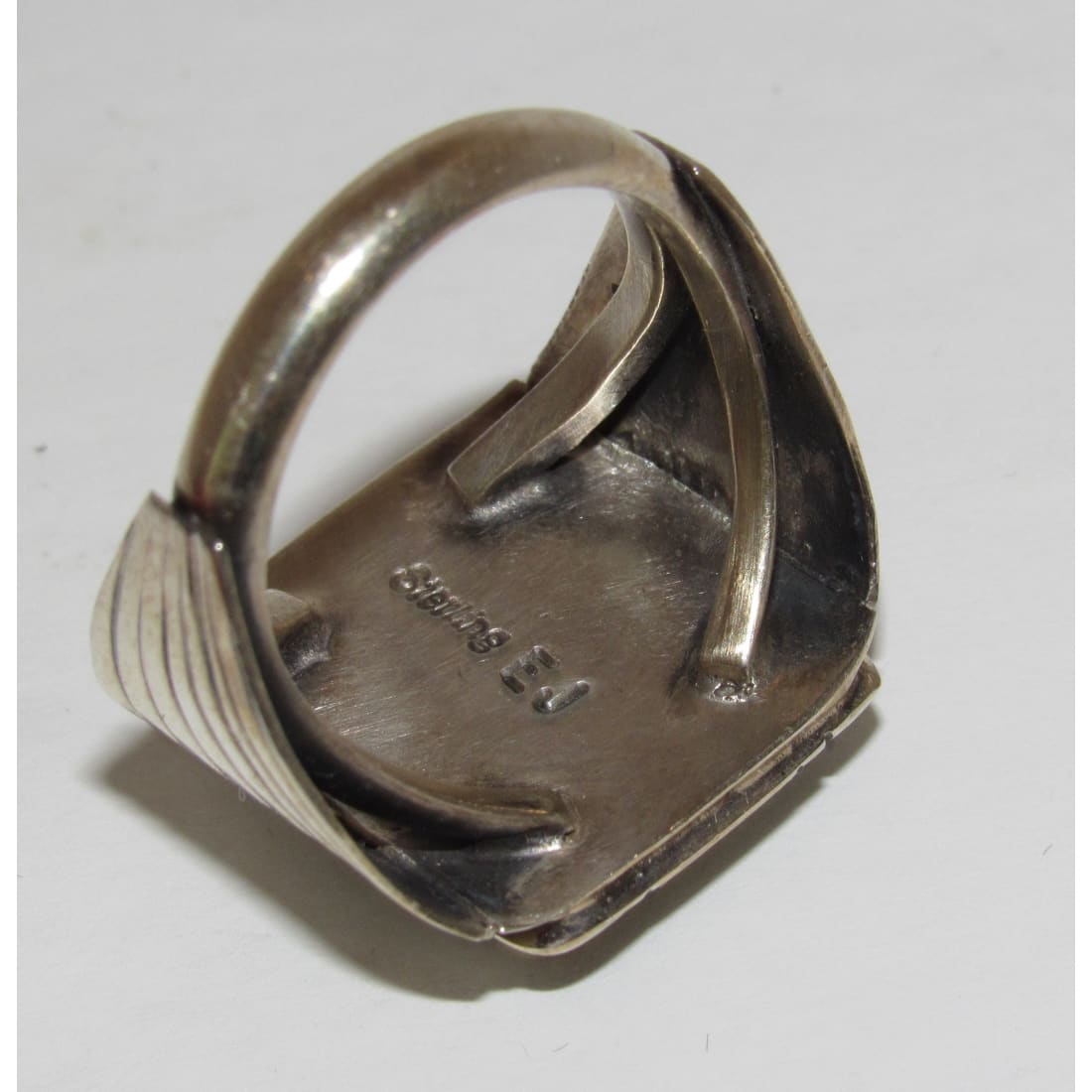 Navajo Royston Turquoise Men Ring Size 10.5 Sterling Silver