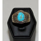 Navajo Royston Turquoise Men Ring Size 10 Sterling Silver