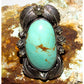 Navajo Royston Turquoise Ring Size 8 Sterling Native