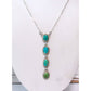 Navajo Royston Turquoise Small Lariat Necklace Sterling