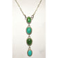 Navajo Royston Turquoise Small Lariat Necklace Sterling