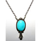 Navajo Royston Turquoise Squash Blossom Necklace Sterling