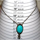 Navajo Royston Turquoise Squash Blossom Necklace Sterling