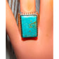Navajo Royston Turquoise Statement Men Ring Sz 8.5 R. Jack