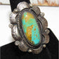 Navajo Royston Turquoise Statement Ring Sz 7.5 Sterling