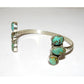 Navajo Royston Turquoise Sterling Open Stacker Cuff Bracelet