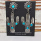 Navajo Saguaro Cactus Earrings Sterling Silver Turquoise