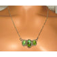 Navajo Sonoran Gold Turquoise Cluster Bar Necklace Sterling
