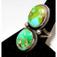 Navajo Sonoran Gold Turquoise Ring Sz 6 Sterling Silver