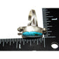 Navajo Sonoran Gold Turquoise Ring Sz 7.5 Sterling Silver