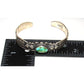 Navajo Sonoran Gold Turquoise Sterling Stacker Cuff