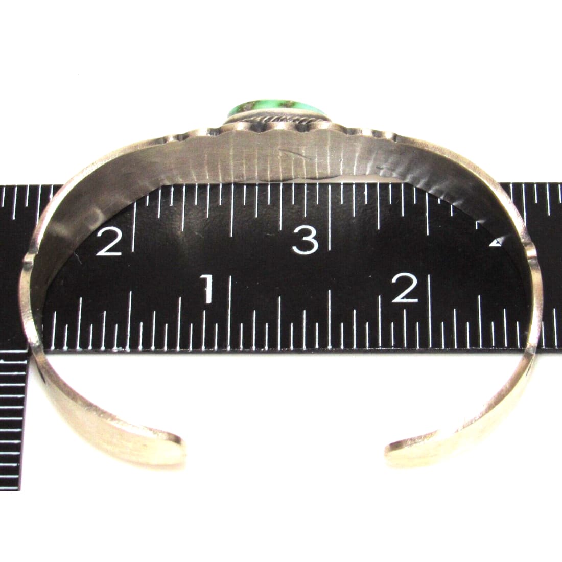 Navajo Sonoran Gold Turquoise Sterling Stacker Cuff