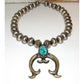 Navajo Squash Blossom Necklace E Hale Number 8 Turquoise