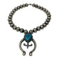 Navajo Squash Blossom Necklace E Hale Number 8 Turquoise