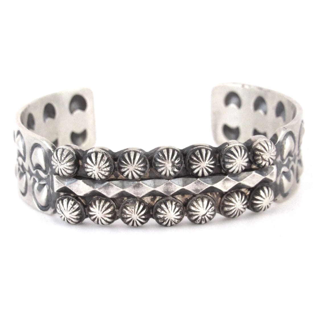 Navajo Stacker Cuff Bracelet Sterling Silver Martha