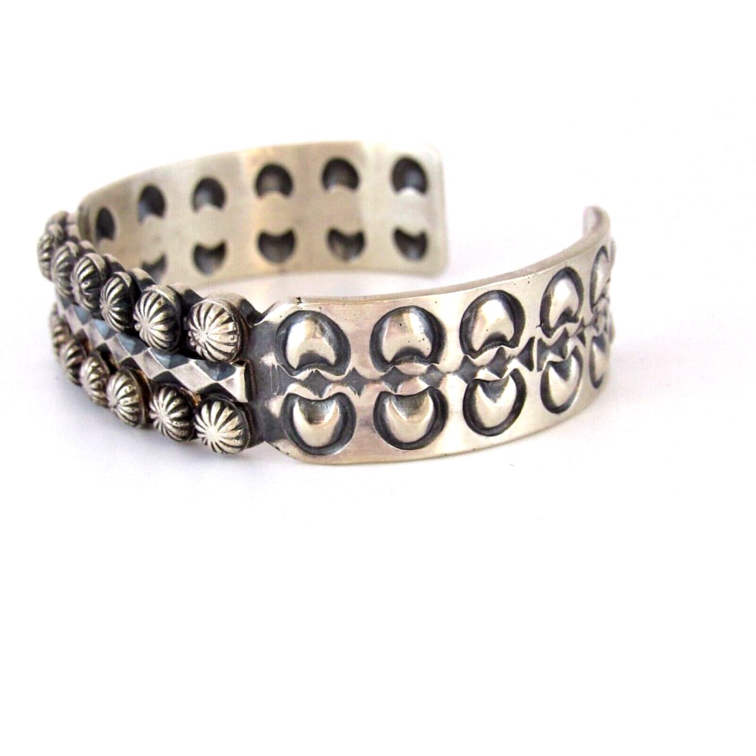 Navajo Stacker Cuff Bracelet Sterling Silver Martha