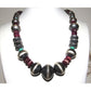 Navajo Sterling Silver Bead Necklace With Turquoise & Purple