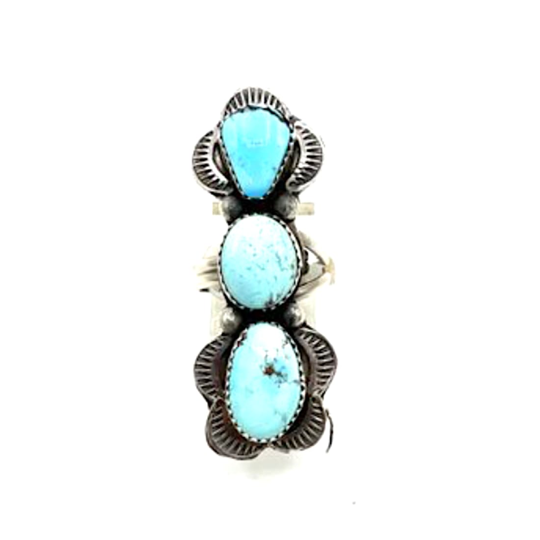 Navajo Sterling Silver Golden Hills Turquoise Ring