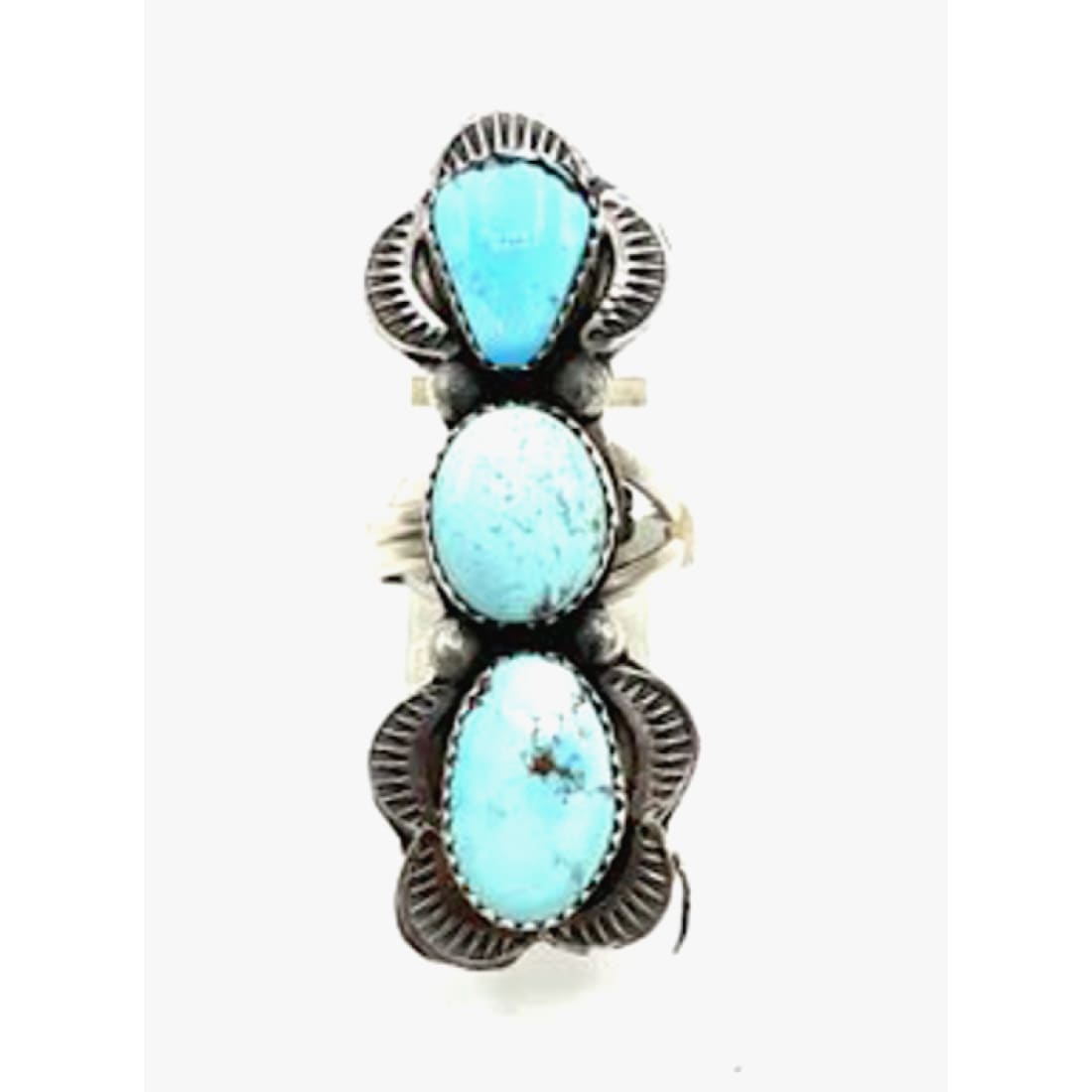 Navajo Sterling Silver Golden Hills Turquoise Ring