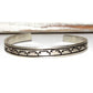 Navajo Sterling Silver Ingot Hand Stamped Stacker Cuff