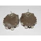 Navajo Sterling Silver Pink Conch Shell Cluster Earrings