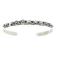 Navajo Sterling Silver Stacker Cuff Bracelet Floral Design
