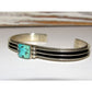 Navajo Sterling Turquoise Stacker Bracelet D. Yazzie Native