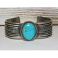 Navajo E. Hale Tufa Cast Sterling Silver Cuff Bracelet