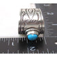 Navajo Turquoise Band Ingot Ring Size 7.5 Sterling Silver