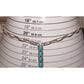 Navajo Turquoise Bar Necklace Small Lariat Sterling Silver