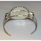 Navajo Turquoise Cluster Cuff Bracelet Sterling Silver