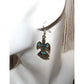 Navajo Charlie Singer Turquoise Coral Inlay Peyote Bird Earrings Native Signed The Southwestern Style Gallery