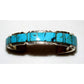 Navajo Turquoise Inlay Cuff Bracelet Sterling Steve