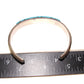 Navajo Turquoise Inlay Stacker Cuff Bracelet Sterling Native