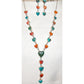 Navajo Turquoise Spiny Heart Lariat Necklace Earrings Set