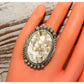 Large Navajo Wild Horse Ring Sz 9 Sterling Silver Native 