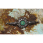 Old Pawn Fred Harvey Turquoise Sterling Silver Brooch.
