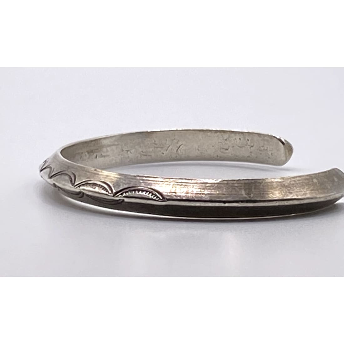 Old Pawn Navajo Carinated Stacker Cuff Bracelet Ingot