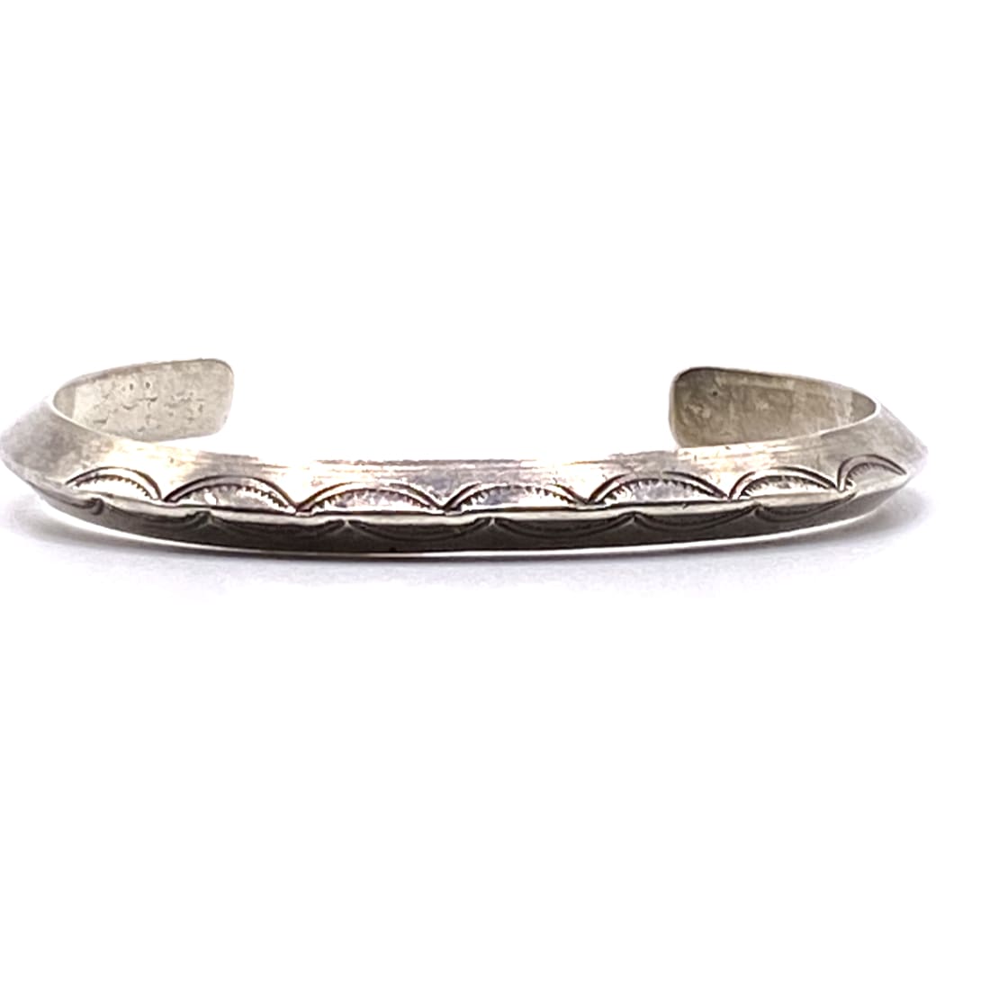 Old Pawn Navajo Carinated Stacker Cuff Bracelet Ingot