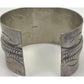 Old Pawn Navajo Ingot Cuff Bracelet Hand Stamped Sterling