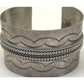 Old Pawn Navajo Ingot Cuff Bracelet Hand Stamped Sterling