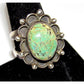 Old Pawn Navajo Royston Turquoise Ring Size 8 Sterling