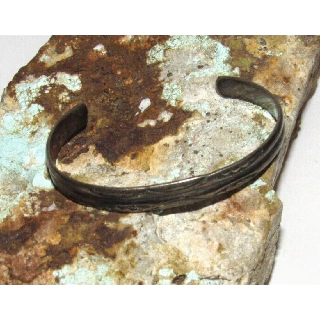 Old Pawn Navajo Stacker Cuff Bracelet Ingot Sterling Silver