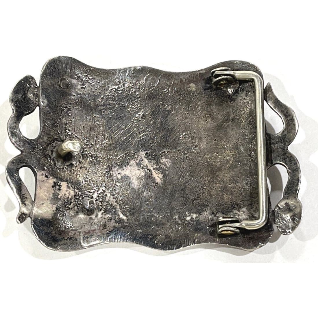 Old Pawn Simplicio Family Snake Belt Buckle Turquoise