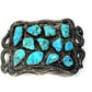 Old Pawn Simplicio Family Snake Belt Buckle Turquoise