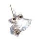 Old Pawn Zuni Inlay Hummingbird Pin Brooch Sterling Silver