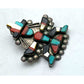 Old Pawn Zuni Knifewing Kachina Pin Pendant Sterling Silver