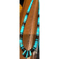 Santo Domingo Kingman Black Onyx Heishi Necklace Lupe Lovato