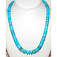 Santo Domingo Kingman Turquoise Heishi Necklace Lupe Lovato