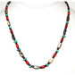 Santo Domingo Rolled Pen Shell Coral Turquoise Heishi